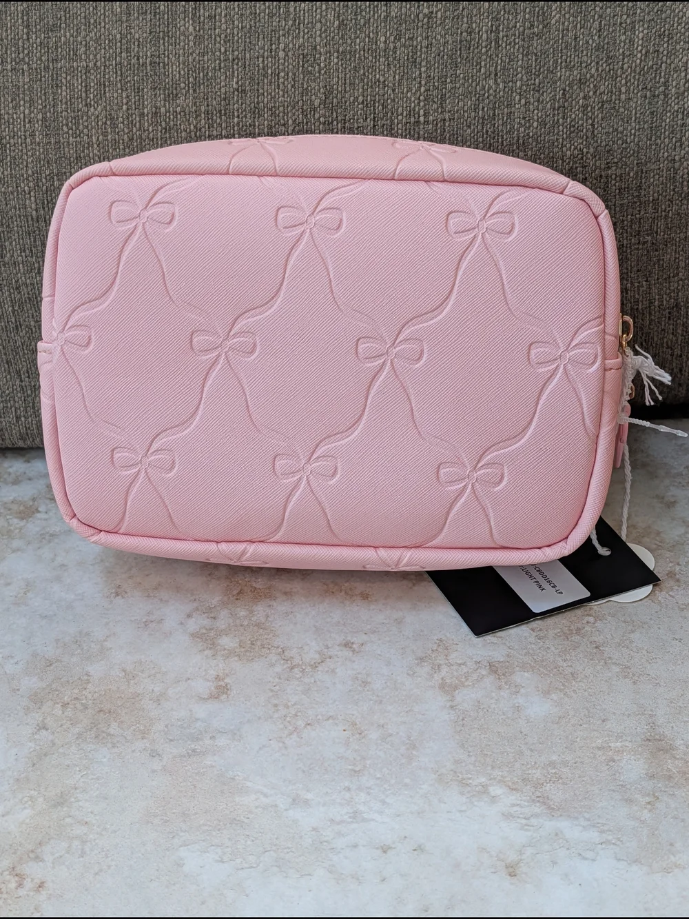 YVO Beauty Elegant Pink Bow Makeup Pouch
